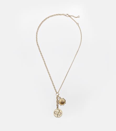Wholeness & True Love 18kt charm necklace with diamonds - Foundrae - Modalova