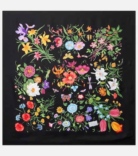 Gucci Gucci Flora silk twill scarf - Gucci - Modalova
