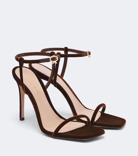 Gianvito Rossi Sandali in velluto - Gianvito Rossi - Modalova