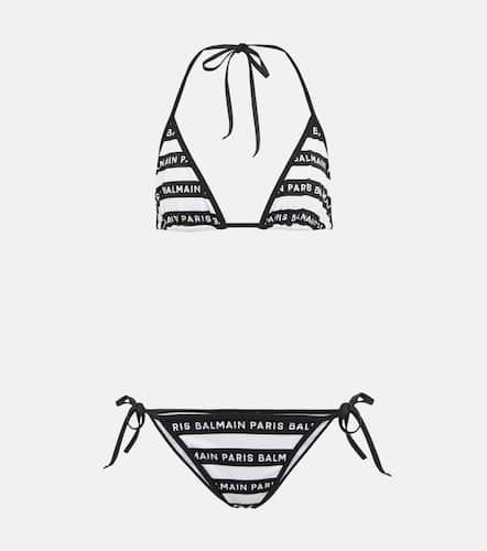 Balmain Bikini con logo - Balmain - Modalova