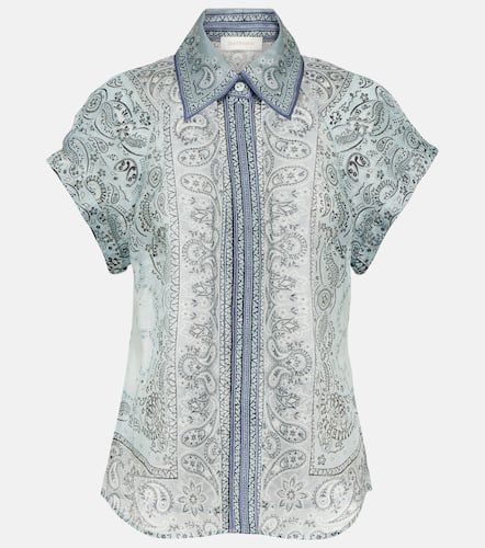 Matchmaker paisley silk and linen blouse - Zimmermann - Modalova