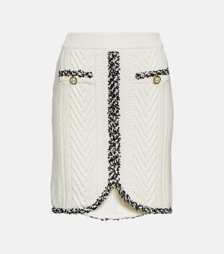Demy cable-knit cotton miniskirt - Rebecca Vallance - Modalova