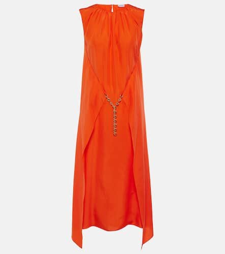 Loewe Chain-detail silk midi dress - Loewe - Modalova