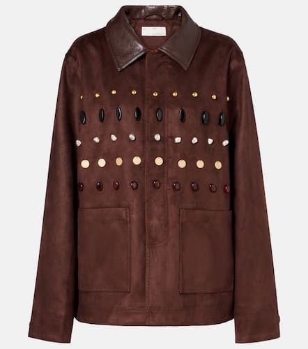 Embellished faux suede jacket - Xu Zhi - Modalova