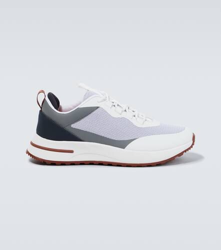 Weekend Walk leather-trimmed sneakers - Loro Piana - Modalova