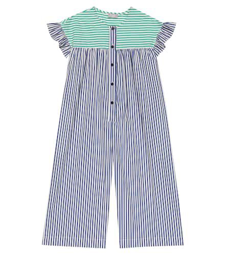 Jumpsuit in misto cotone a righe - Il Gufo - Modalova