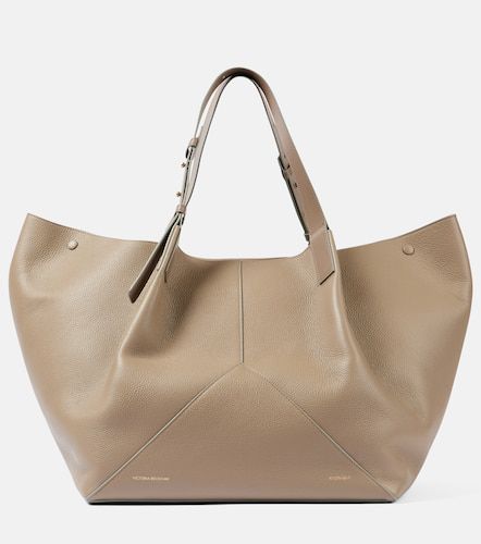 The New Medium leather tote bag - Victoria Beckham - Modalova