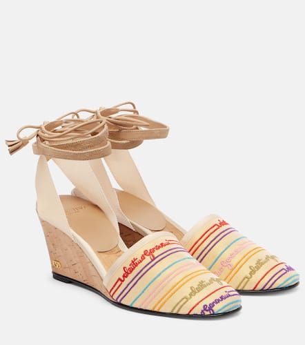 Espadrilles compensées La Croisette 75 - Valentino Garavani - Modalova