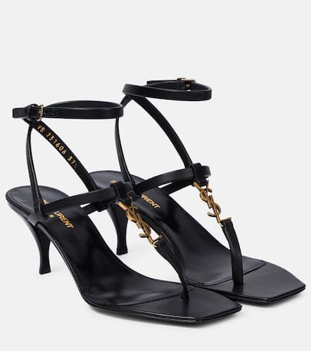 Cassandra 60 leather sandals - Saint Laurent - Modalova