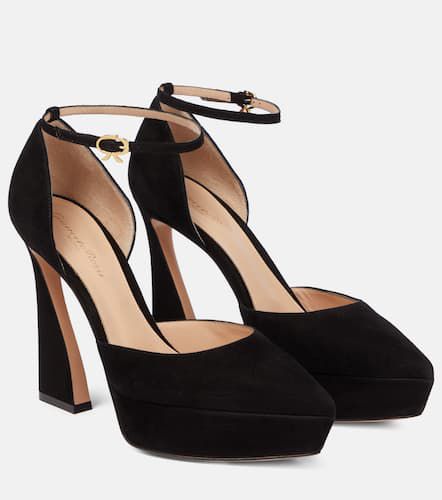 Plateau-Pumps Vertigo aus Veloursleder - Gianvito Rossi - Modalova