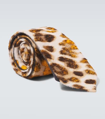 Leopard-print calf hair tie - Bottega Veneta - Modalova