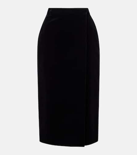 Cotton velvet pencil skirt - Saint Laurent - Modalova