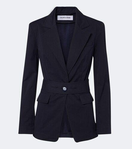 Blazer Howard en mezcla de algodón con cinturón - Veronica Beard - Modalova