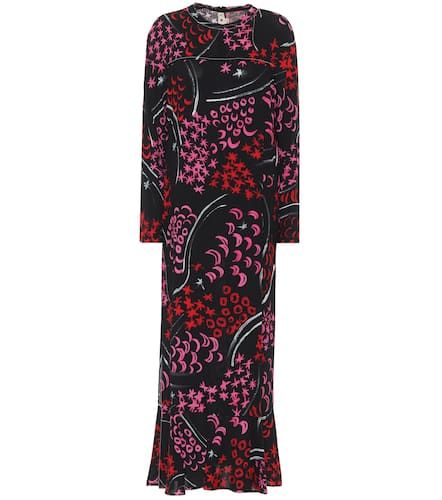 Vestido midi de crepé estampado - Marni - Modalova