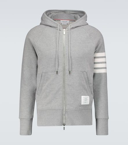 Zipped 4-Bar hooded sweatshirt - Thom Browne - Modalova