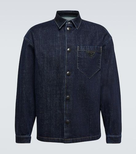 Prada Camicia di jeans con logo - Prada - Modalova