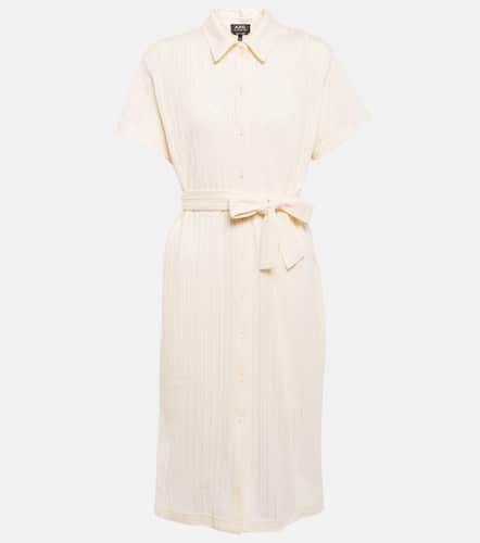 Ribbed-knit cotton midi dress - A.P.C. - Modalova