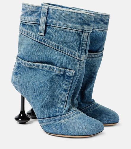 Ankle Boots Toy Panta 90 aus Denim - Loewe - Modalova
