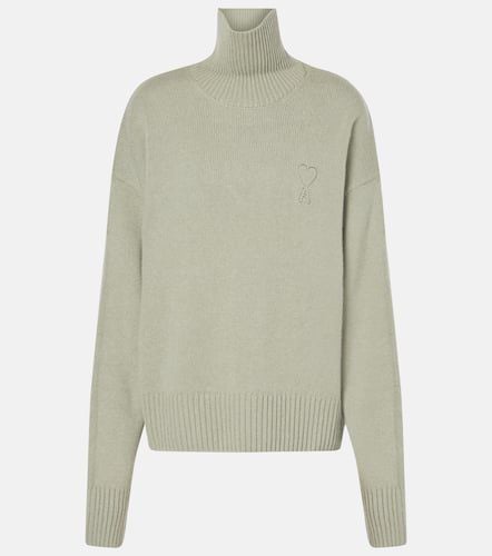 Ami De Cœur wool and cashmere turtleneck sweater - Ami Paris - Modalova