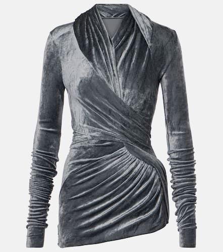 Magnetic draped velvet top - Rick Owens - Modalova