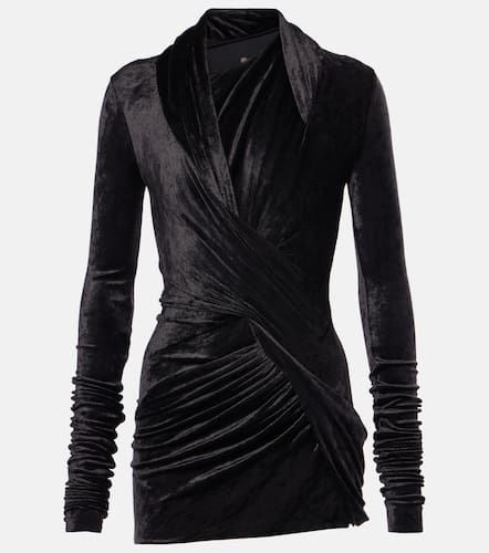 Top drapeado Magnetic de terciopelo - Rick Owens - Modalova