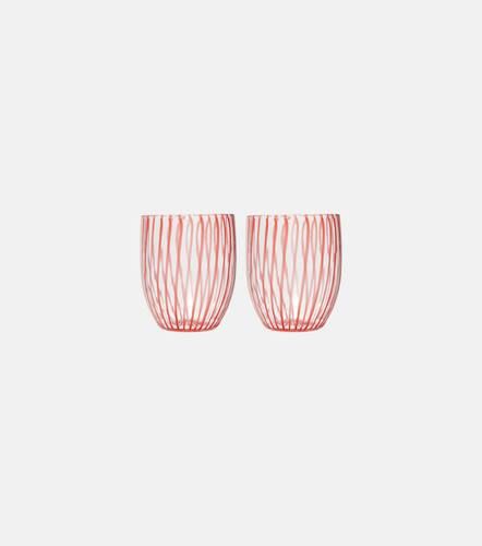 Set Capri Stripe aus zwei Tumbler-Gläsern - Aquazzura Casa - Modalova