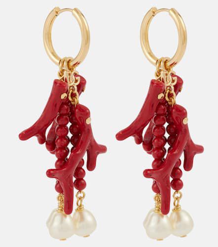 Capri DG faux pearl-embellished drop earrings - Dolce&Gabbana - Modalova