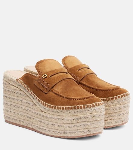 Mules compensées Maxilla en daim - Gianvito Rossi - Modalova