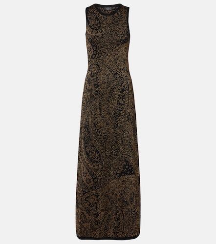 Abito lungo in jacquard di misto lana - Etro - Modalova