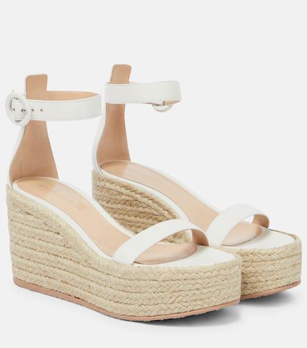 Espadrille-Sandalen Portofino aus Leder - Gianvito Rossi - Modalova