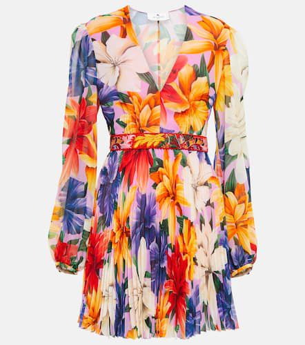 Etro Vestido corto plisado floral - Etro - Modalova