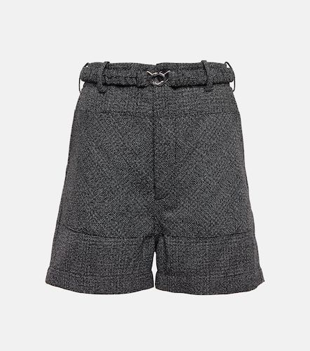 Wool and cotton Bermuda shorts - Plan C - Modalova