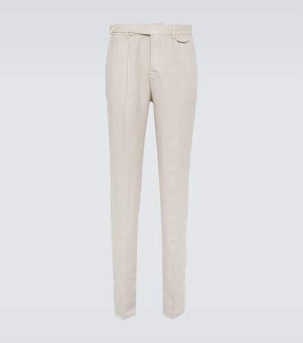 Pantalones slim de lino - Brunello Cucinelli - Modalova