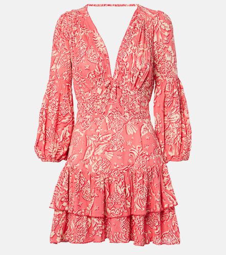 Chiara printed ruffled minidress - Poupette St Barth - Modalova