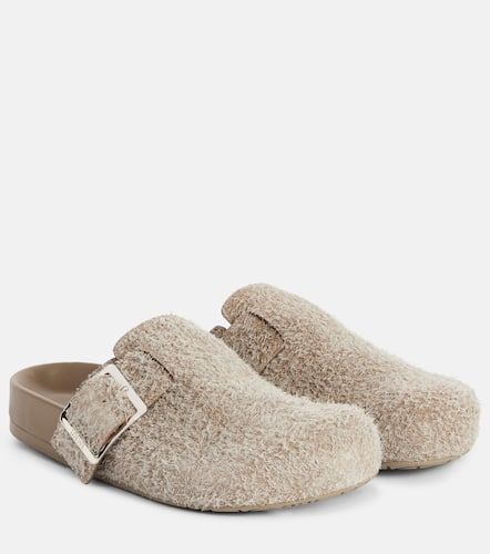 Slippers Ease Buckle aus Veloursleder - Loewe - Modalova