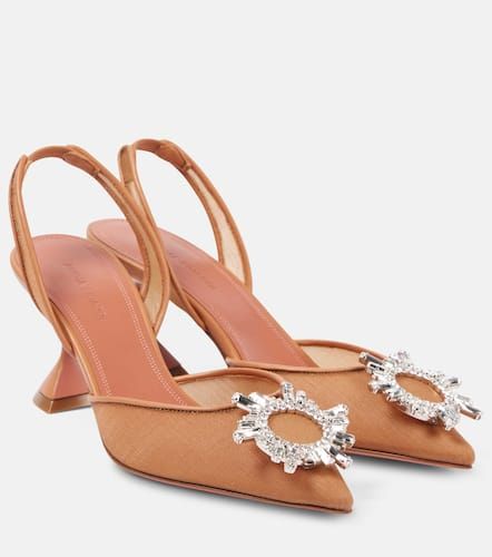 Slingback-Pumps Begum 70 mit Kristallen - Amina Muaddi - Modalova