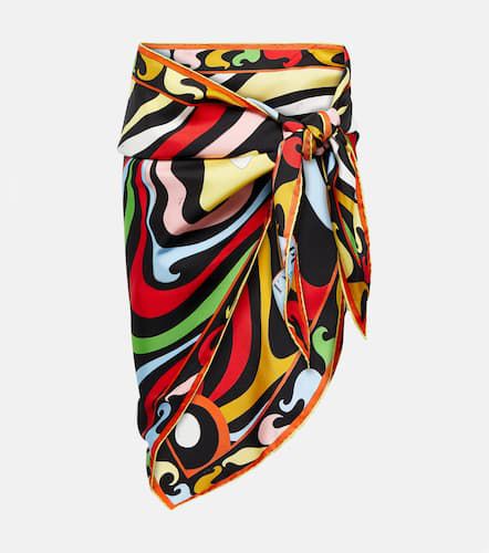 Printed silk twill scarf in multicoloured - Pucci