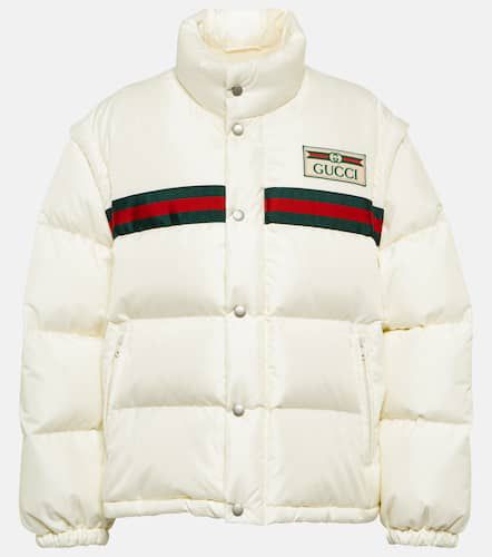 Gucci Wattierte Jacke Web Stripe - Gucci - Modalova