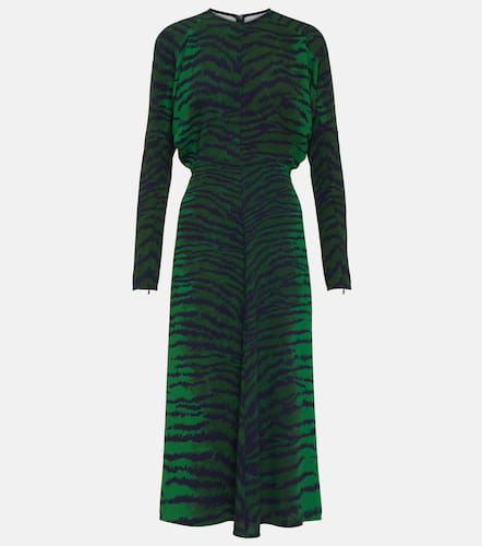 Tiger-print cady midi dress - Victoria Beckham - Modalova