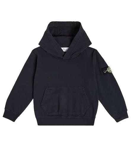 Compass cotton hoodie - Stone Island Junior - Modalova