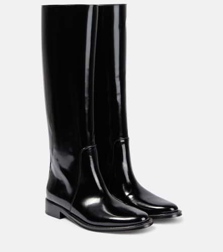 Hunt leather knee-high boots - Saint Laurent - Modalova
