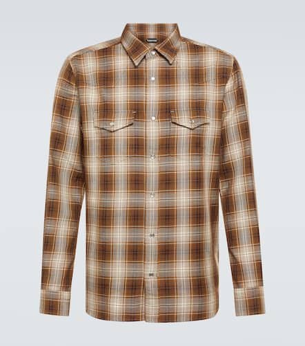 Checked cotton Western shirt - Tom Ford - Modalova