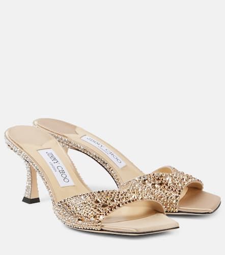 Pantoletten Skye 70 aus Satin mit Kristallen - Jimmy Choo - Modalova