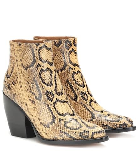 Chloé Botas Rylee de piel con efecto de serpiente - Chloe - Modalova