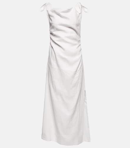 Vestido largo asimétrico de lino - SIR - Modalova