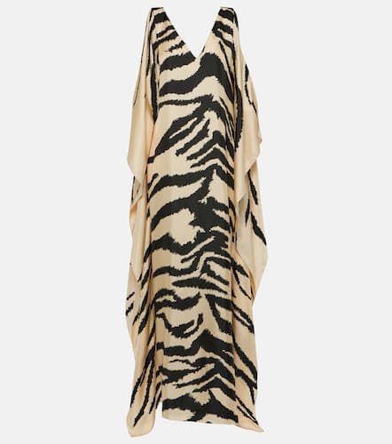 Tiger-print silk twill kaftan - Oscar de la Renta - Modalova