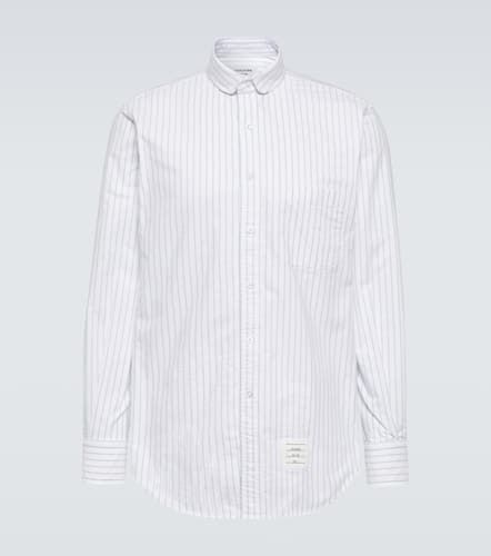 Camisa de algodón con raya diplomática - Thom Browne - Modalova