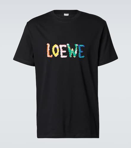 Loewe Camiseta de algodón con logo - Loewe - Modalova
