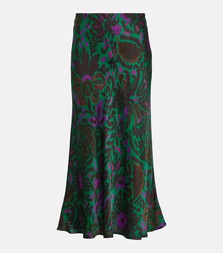 Kaiya printed satin midi skirt - Velvet - Modalova