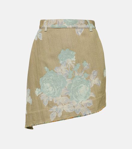 Minifalda asimétrica de denim floral - Vivienne Westwood - Modalova